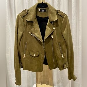 ONLY brand faux suede biker jacket SMALL